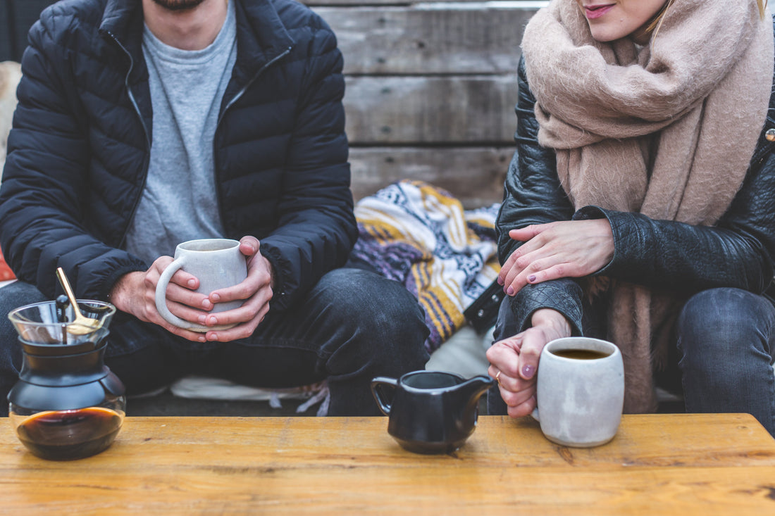 Meeting at a coffee shop